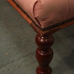 Винтажная скамья с обивкой капитоне 1950-х гг. 