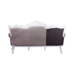 Трехместный тканевый диван из массива бука
