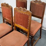 Комплект антикварных стульев с мягкой обивкой 1910-х гг.