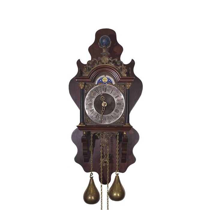 Антикварные часы из красного дерева махагони