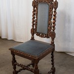 Комплект из 6-ти антикварных стульев в стиле неоренессанс с резным навершием 1850-х гг. 