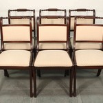 Комплект из 6-ти винтажных стульев для столовой из темной махагони 1950-х гг. 