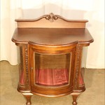 Антикварный чайный столик тёмного дуба 1910-х гг. 