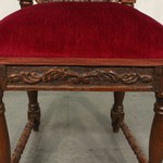 Антикварный резной стул с антропоморфным маскароном 1850-х гг. 