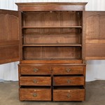 Антикварный двухъярусный шкаф из дуба 1820-х гг