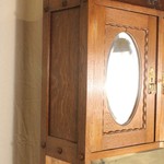 Антикварный буфет с зеркальными вставками 1900-х гг. 