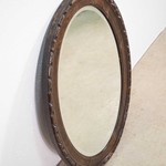 Антикварное зеркало в дубовой раме 1910-х гг.