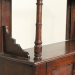 Антикварный навесной шкафчик с зеркальным полотном 1900-х гг. 