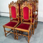 Комплект антикварных стульев в неоренессансном стиле 1870-х гг.