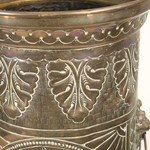 Антикварная подставка для зонтов из латуни 1880-х гг. 