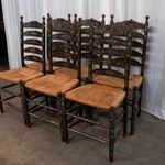 Комплект из 6-ти антикварных стульев в стиле Хинделлупен 1910-х гг. 