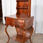 Антикварный чайный стол из махагони с откидными полами 1840-х гг. 