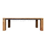 Большой обеденный стол в стиле лофт из массива дуба