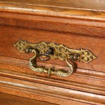 Антикварный немецкий буфет с раскрепованным фасадом и арочной нишей 1870-х гг. 