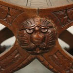 Антикварное курульное кресло 1870-х гг. 