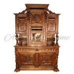 Антикварный бретонский буфет из каштана 1850-х гг. 