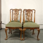 Комплект из 4-х антикварных стульев в стиле Томаса Чиппендейла 1890-х гг. 