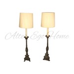 Пара антикварных напольных ламп 1890-х гг. 