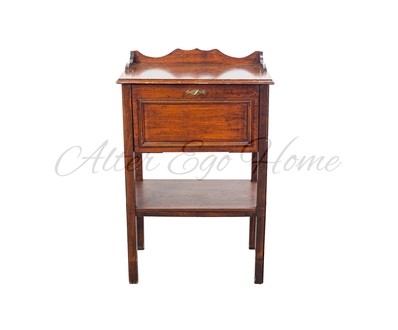 Антикварная тумбочка красного дерева 1910-х гг.