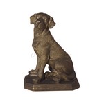 Фигурка собаки, стилизованная под бронзу