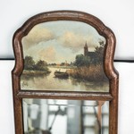 Зеркало настенное с пейзажной вставкой