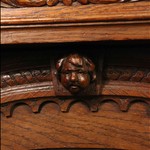 Антикварный дубовый сервант 1840-х гг. 