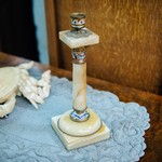 Старинный французский подсвечник из оникса