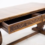 Антикварный письменный стол с подстольем в виде «конька» 1880-х гг.