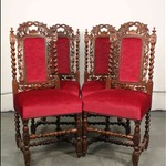 Комплект из 4-х антикварных стульев в стиле неоренессанс 1850-х гг. 
