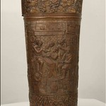 Антикварная подставка для зонтов из меди 1910-х гг. 