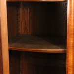 Антикварный книжный шкаф с наборным фасадом дверец 1860-х гг. 