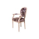Мягкий стул с цветочным принтом обивки