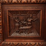Антикварный французский буфет с резными панно и фигурами 1850-х гг. 