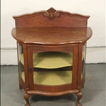 Антикварный чайный столик с фигурным поликом 1910-х гг. 