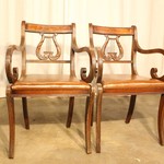 Комплект антикварных кресел в стиле неоклассицизм 1950-х гг. 