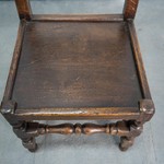 Комплект из четырех антикварных кресел якобинского стиля из дуба 1890-х гг. 