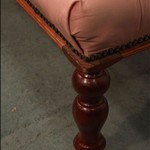 Винтажная скамья с обивкой капитоне 1950-х гг. 