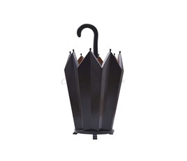 Черная подставка для зонтиков из массива вишни