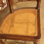 Антикварное кресло со сквозной резной спинкой 1860-х гг. 