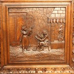 Антикварный бретонский буфет из каштана 1850-х гг. 