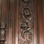 Антикварный буфет с резным убранством 1860-х гг. 