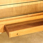 Антикварный шкаф на высоких ножках 1920-х гг. 