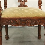 Пара антикварных кабинетных кресел 1840-х гг. 