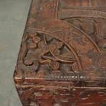 Антикварный китайский сундук с резными композициями 1910-х гг. 