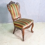 Комплект антикварных стульев в стиле неорококо с мягкой обивкой 1850-х гг.