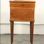 Антикварная прикроватная тумба с мраморной столешницей 1870-х гг. 