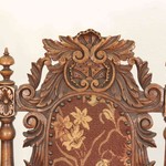 Антикварный стул с резной спинкой 1850-х гг. 