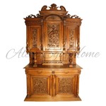 Антикварный буфет с резными композициями 1860-х гг. 