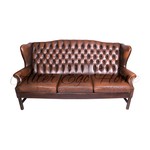 Винтажный кожаный диван из Англии