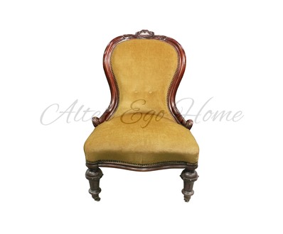 Антикварное кресло-туфелька 1850-х гг. 